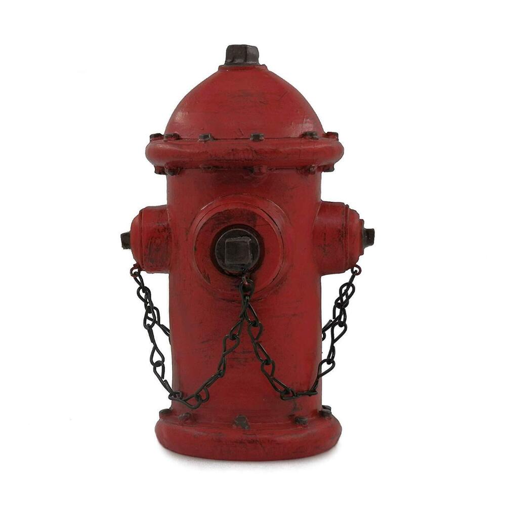 6064 Resin Fire Hydrant Statue Decor 6" Tall - Small